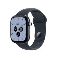 Apple Watch Series 12 GPS + Cellular 46 mm Boîtier en céramique Bleu nuit avec Bracelet Sport Bleu marine - S/M