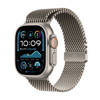 Apple Watch Ultra 2 GPS + Cellular 49 mm Boîtier en Titane Naturel avec Bracelet Milanais Titane Naturel M version 2024