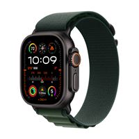 Apple Watch Ultra 2 GPS + Cellular 49 mm Boîtier en Titane Noir avec Boucle Alpine Vert Foncé Medium version 2024