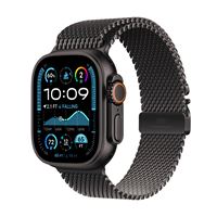 Apple Watch Ultra 2 GPS + Cellular 49 mm Boîtier en Titane Noir avec Bracelet Milanais Titane Noir L version 2024