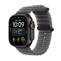 Apple Watch Ultra 4 GPS + Cellular 49 mm Boîtier en titane Noir avec Bracelet Océan Noir translucide