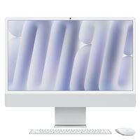 Apple iMac 24" écran retina 4,5K 256Go 16 Go RAM Puce M4 CPU 10 cœurs GPU 10 cœurs Argent