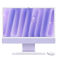 Apple iMac 24" écran rétina 4,5K 512 Go SSD 16 Go RAM Puce M4 CPU 10 cœurs GPU 10 cœurs Mauve