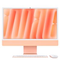 Apple iMac 24" écran rétina 4,5K 512 Go SSD 16 Go RAM Puce M4 CPU 10 cœurs GPU 10 cœurs Orange