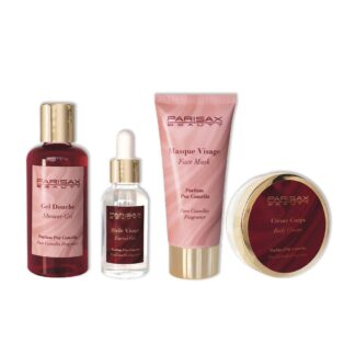 PARISAX Trousse Beauté Soins Visage & Corps - Masque hydratant visage & 3 produits