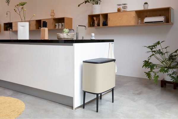 Poubelles Bo Touch Bin - 36 L - beige – Image 4