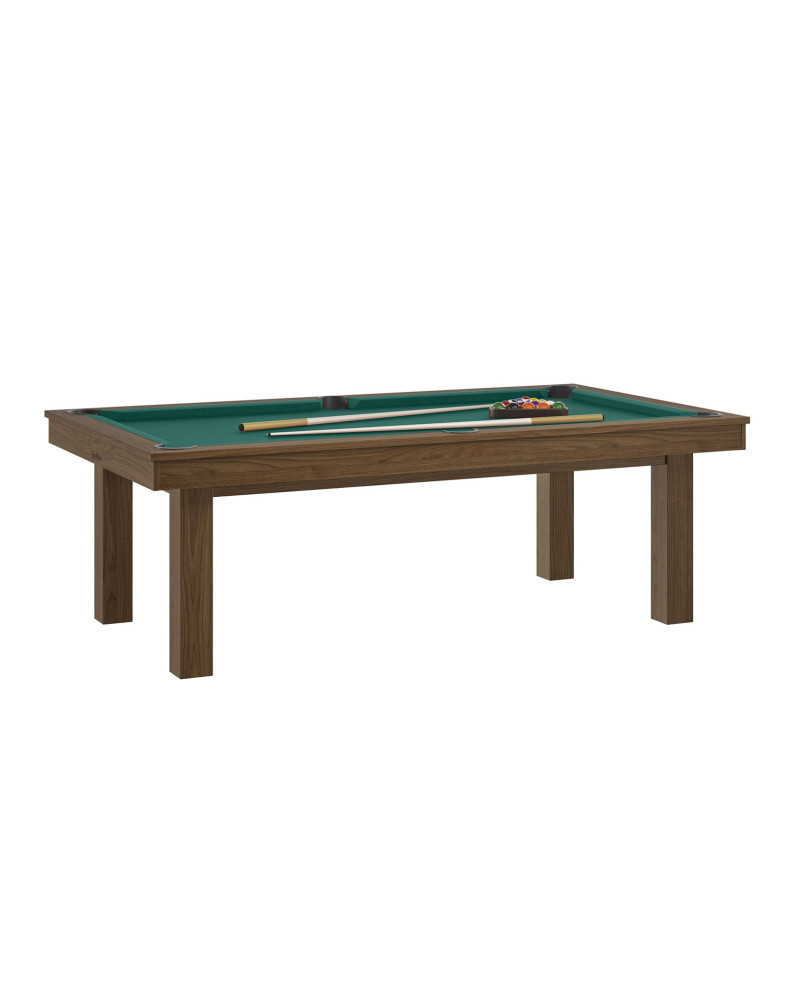 Billard convertible LAFITE Châtaignier avec drap vert