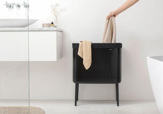 Corbeille a linge BO - 60L - noir – Image 3