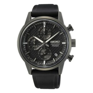 Montre homme quartz Sport chronographe 41 mm - noir