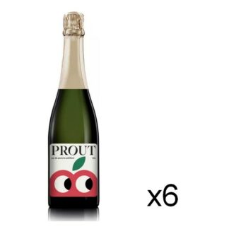 Jus de pomme petillant bio PROUT - 6 bts