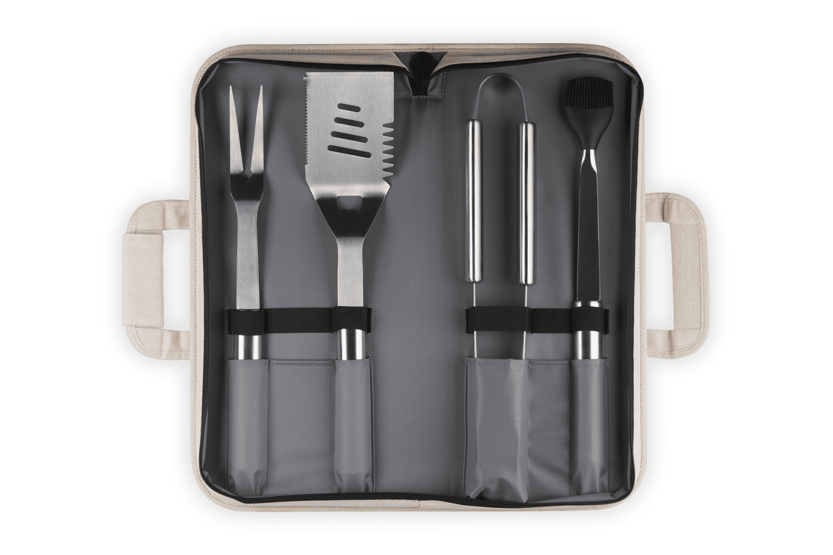 Ustensiles barbecue avec housse de rangement - 4 pieces – Image 3
