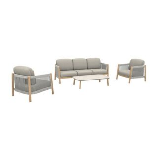 Salon de jardin Deriveur - chene - beige