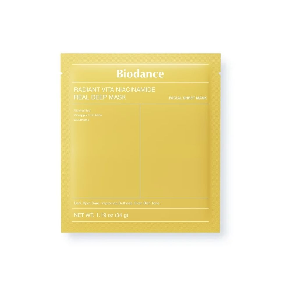 BIODANCE Radiant Vita Niacinamide Real Deep Mask - Masque illuminateur et unifiant 34 G