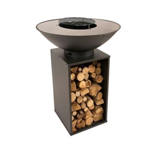 Brasero de cuisson NYX 80 avec housse et grille surelevee - noir