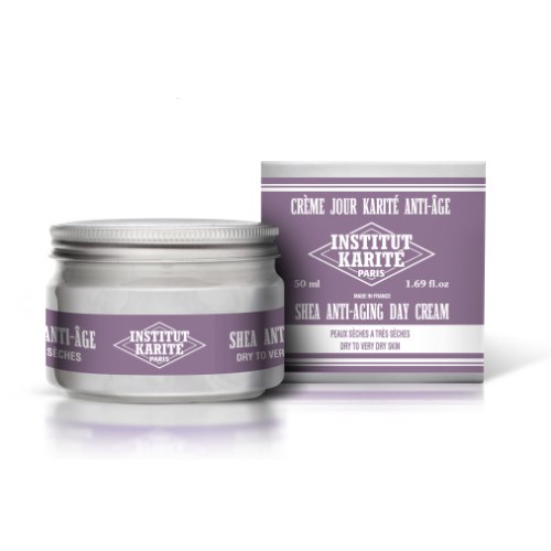 INSTITUT KARITÉ Crème Jour Karité Anti-Âge - Nuage Coton Peaux Sèches à Très Sèches 50 ML