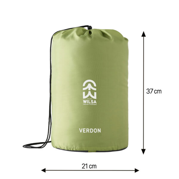 Sac de couchage Loisir Verdon Confort - gris et vert – Image 4