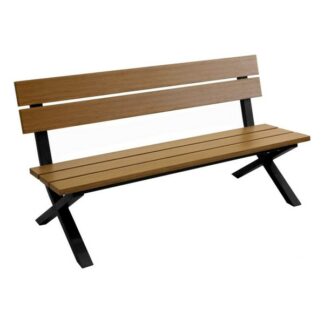 Banc Crossway - graphite - chene