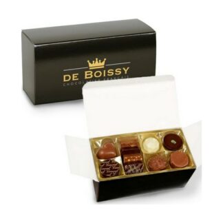 Ballotin de 20 chocolats assortis noir et lait - 250 g