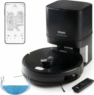Robot aspirateur laveur - noir