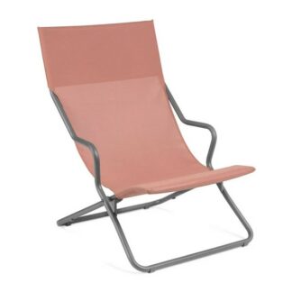 Transat pliant Horizon - orange - terre cuite