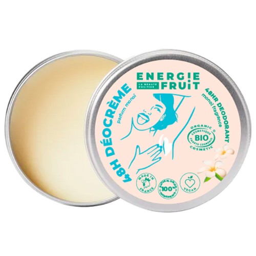 ENERGIE FRUIT Déodorant Crème 48H Bio - Parfum Monoï 45 g