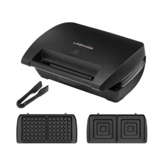 Gaufrier mini maxi G avec CM et P et pince - noir