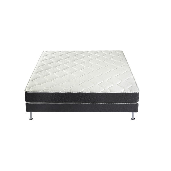 Lit BREVA 160 x 200 cm - gris fonce