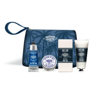 INSTITUT KARITÉ Trousse Soin Palmier Homme - Baume à barbe 75 ML & 3 Produits