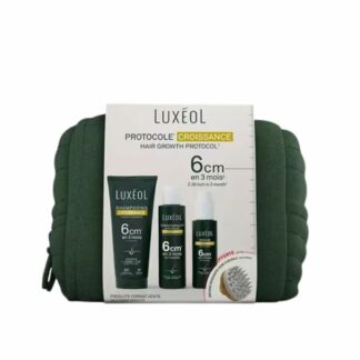 LUXÉOL Trousse Routine Croissance - Protocole complet 3 Soins & une Brosse
