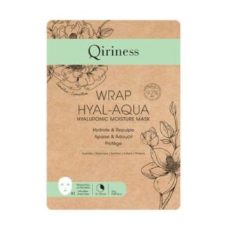 QIRINESS Wrap Hyal-Aqua - Masque Tissu Hydrate & Repulpe 25 G