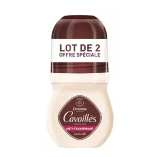 CAVAILLÈS Absorb+ 48H - Anti-Transpirant Roll-On Homme 2 x 50 ML