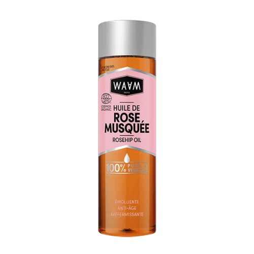 WAAM Huile de Rose Musquée Bio - Visage, Corps & Cheveux 75 ML